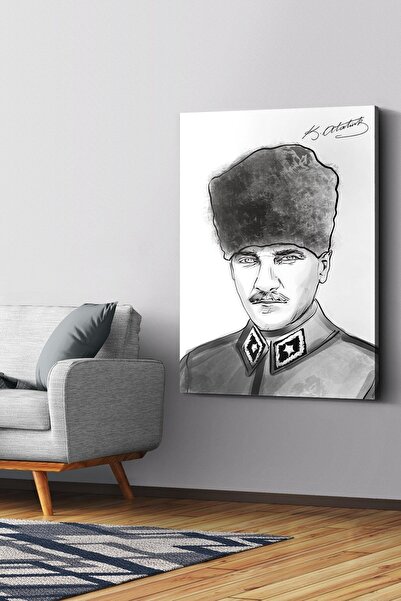 Evinemoda Slika na platnu Beli Mustafa Kemal Ataturk