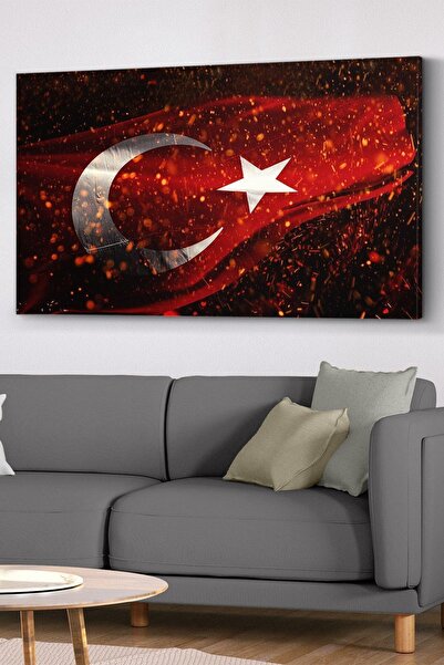 Evinemoda Türk Bayrağı Kanvas - Canvas Tablo