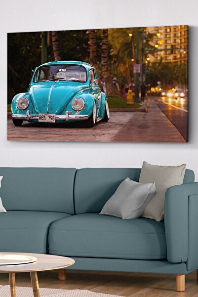 Evinemoda Turkuaz Vosvos Kanvas - Canvas Tablo