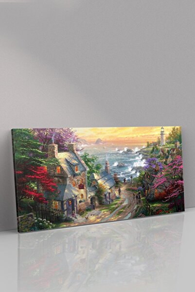 Evinemoda Thomas Kinkade Yağlı Boya Kanvas-canvas Tablo
