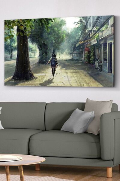 Evinemoda Sonbahar Çizim Kanvas - Canvas Tablo