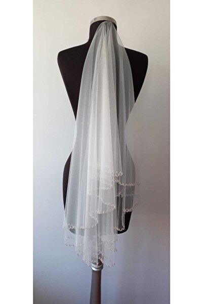 MODA NUR مودا ونور طرحة الزفاف كريم