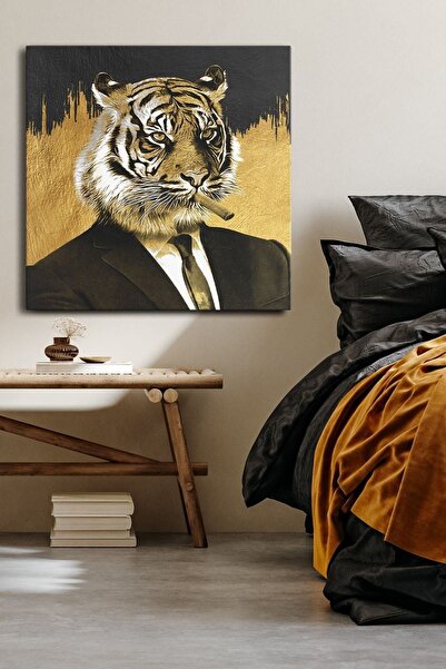 Evinemoda Simokinki Tigar Jednodijelni Kvadratni Platno - Slika na Platnu