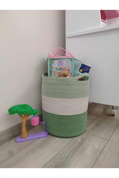 BEVEZ HOME Ψάθινο καλάθι πετσετών μπάνιου πολλαπλών χρήσεων