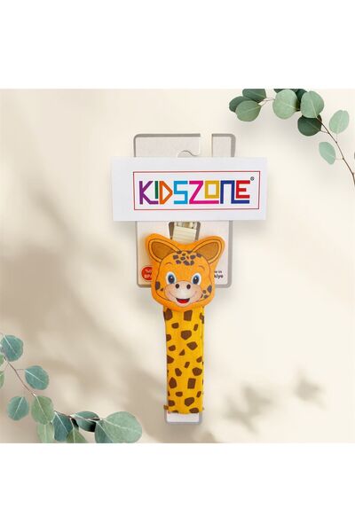 kidszone Emzik Askısı Maymun Figürlü Çıtçıtlı Emzik Askısı