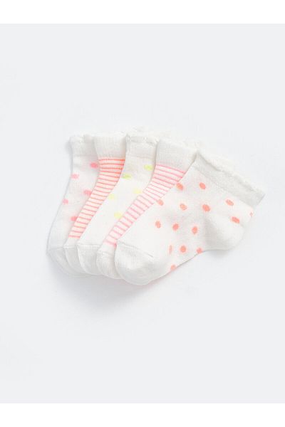 LC Waikiki LCW bedruckte Baby-Mädchen-Socken, 5er-Pack