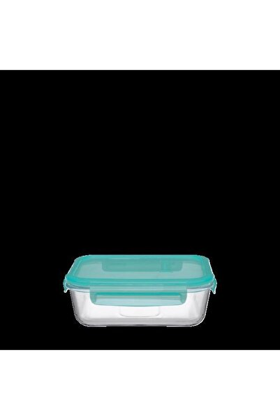 Paşabahçe 530176 Green Storage Container with Lid - 1 Piece