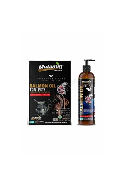 Mutamin Organics Norveç Somon Balık Yağı 400ml – Kedi & Köpekler İçin Omega-3 Desteği (SKT 06/2026)