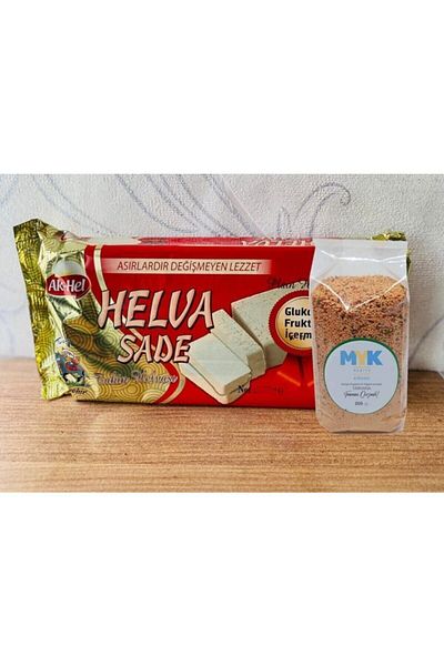Ak-Hel 80 Gr Organic Plain Halva - 10 Pieces