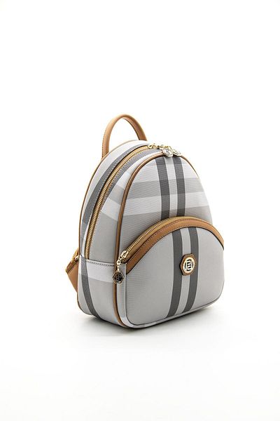 Silver Polo A.Taba SP945 Women's Backpack - Silver & Polo Gray