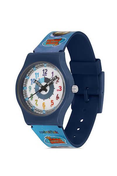 Kral Şakir Miniflak Licensed Ks7516 Blue Tutorial Kids Wristwatch