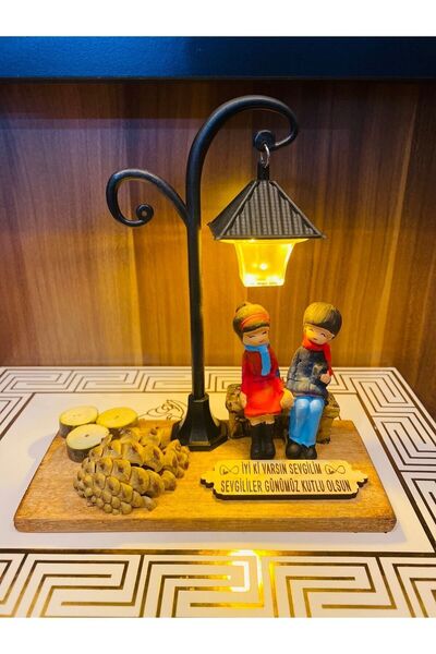 Romantik Aşıklar Sevgiliye Hediye Gece Lambalı