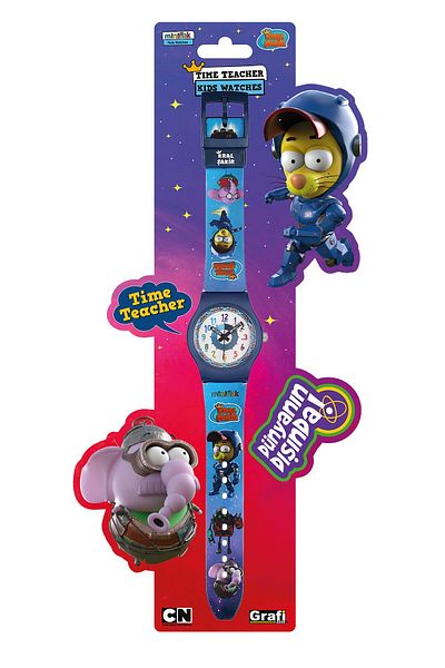 Kral Şakir Miniflak Licensed Ks7516 Blue Tutorial Kids Wristwatch