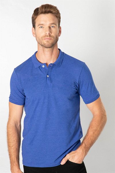 Tudors T-shirt Melange Slim Fit Polo Neck
