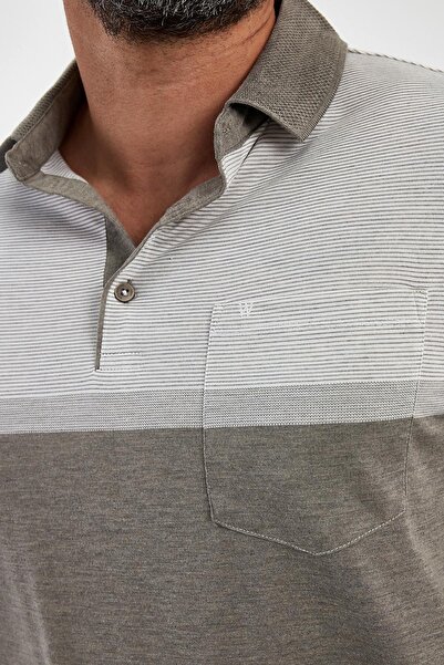 ENQUE Ανδρικό μπλουζάκι με κοντό μανίκι με γιακά πόλο με τσέπες