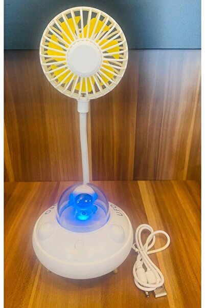 mykhediyevesanatatölyesi Fanlı Gece Lambalı Şarjlı USB'li Soğutucu Yaz sıcakl...