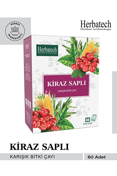 Herbatech Kiraz Saplı Karışık Bitki Çayı 60 X 1.5gr Süzen Poşet