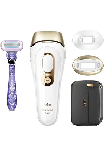Braun IPL Silk-expert Pro 5 IPL, 3 extras : Precision head, Venus razor and Premium Bag - PL 5147