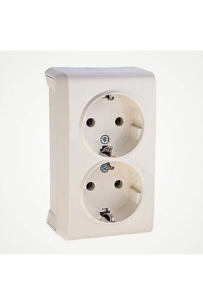 VİKO Vera 2 Li Surface Mounted Grounded Socket