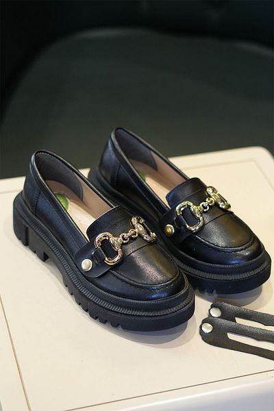 TREND Buckle High Sole Loafer Shoes