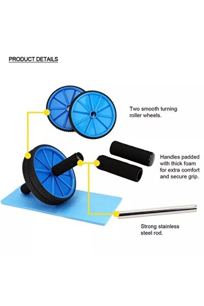 Leyaton Fitness Karın Kası Sixpack Egzersiz Tekeri Spor Aleti Ab Wheel