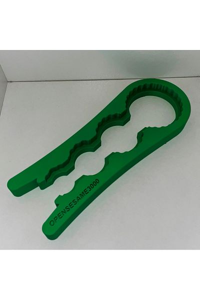three3dprints Green Squeezing Canned Bottle Cap Opening Apparatus - Tool