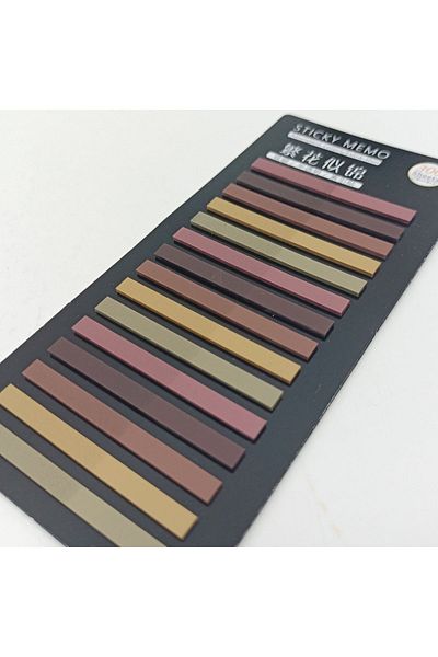 sibga tasarım Transparent Colored Thin Strip Postit - Bookmark, 300 Sheets