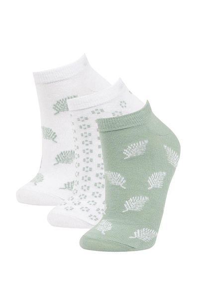 DeFacto 3-teiliges Set aus Booties und Socken aus Baumwolle für Damen - C0817axns