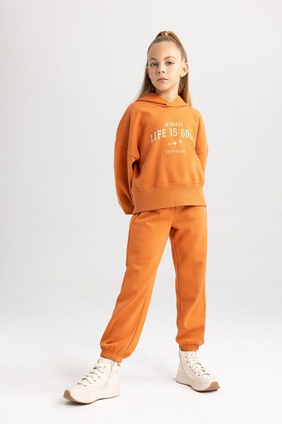 DeFacto Hooded Sweatshirt and Sweatpants for Girls - B2914a823wn
