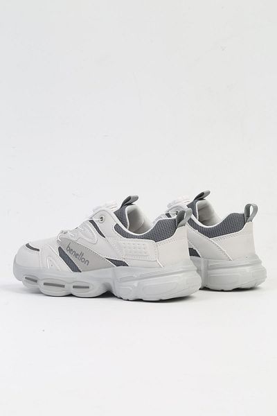 Benetton ® IMPORTED Gray Children's Lace-Up Mechanism Sports Shoes BNI-10253