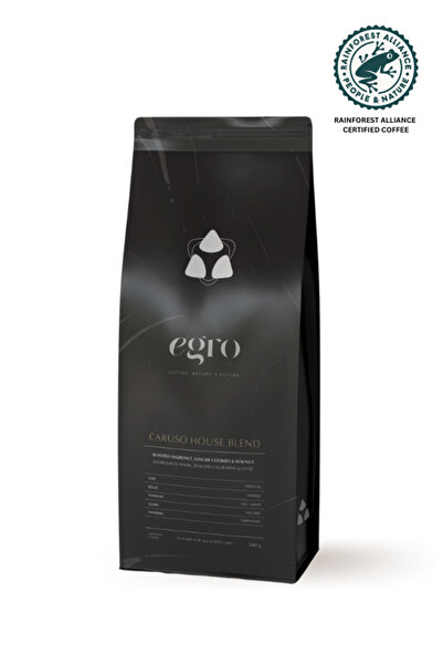 EGRO Caruso, House Blend I Taze Kavrulmuş Çekirdek Kahve 500 g