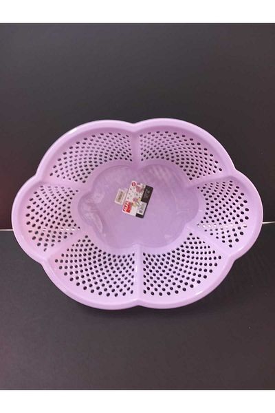 ÇEÇEN HOME 25x34 Cm Plastic Oval Daisy Strainer - Fruit and Vegetable Strainer (2 PCS)