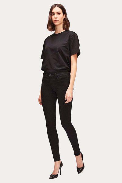 7 For All Mankind Stretch Skinny Fit Rinsed Jeans