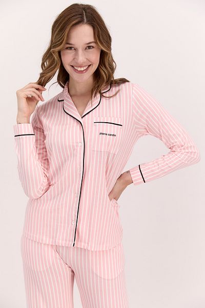 Pierre Cardin Set de pijamale cămașă cu dungi pentru femei