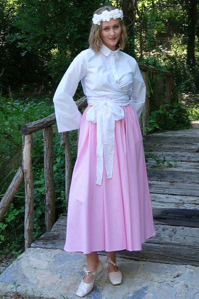 Ceylan Otantik Pink Skirt with Polka Dots