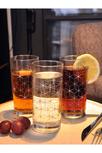 M'art Home Sipahi Yıldız 230 Ml Water-Soft Drink Glass - Set of 3