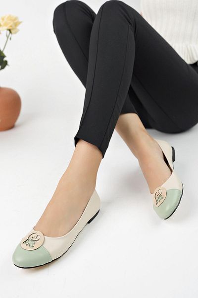 MUGGO Vargas Daily Orthopedic Stylish and Comfortable Women's Buckled Ballerinas