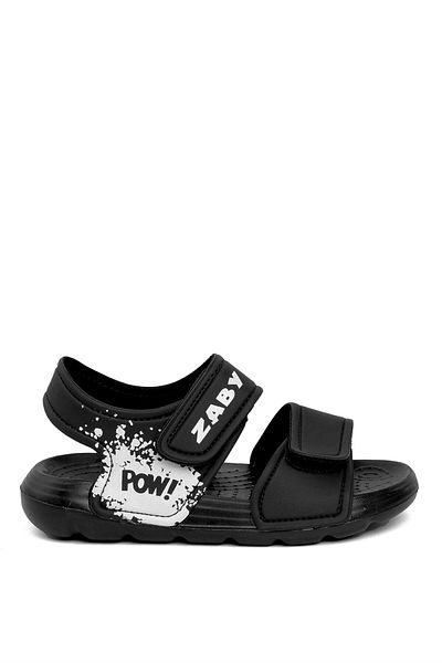 Ayakkabı Fuarı Sandale plate negre pentru băiat - Model OTT5000 Booties