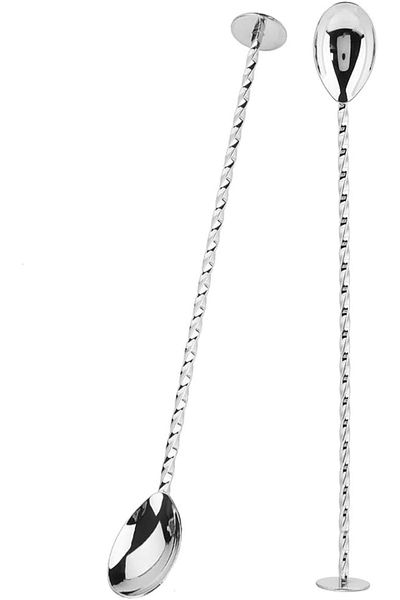 Jenisa 28 Cm Twisted Long Cocktail Mixing Spoon - Bartender