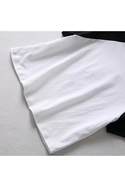 Touz Moda Oversize λευκό μπλουζάκι με μανίκια Raglan