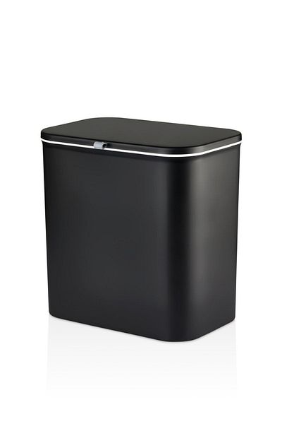 EARABUL Arispa 15 Liter Functional Lid Bathroom and Kitchen Countertop Garbage Can with Cabinet and Wall Apparatus