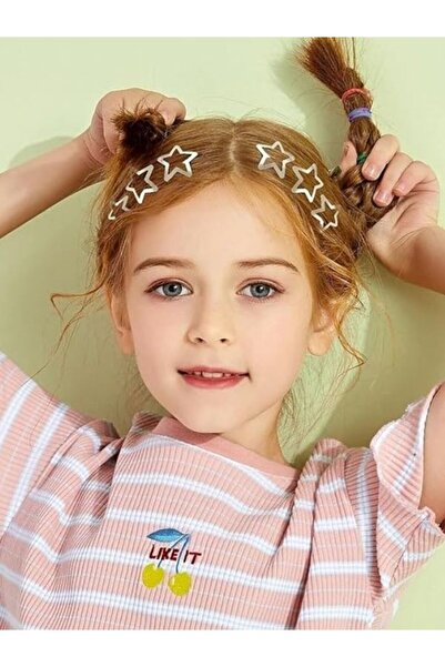 Brassito فتاة في سن المراهقة، مشبك سناب للأطفال على شكل نجمة، 10 قطع مع خيارا...