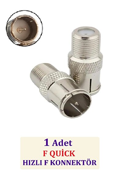 ANKTEK Hızlı F Konnektör (F Quick) Rg6 Anten Kablosu Jack “KOLAY TAK ÇIKAR” (...