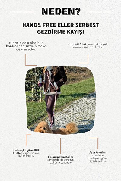 JesPawty JesYellow Hands Free - Eller Serbest Gezdirme Kayışı