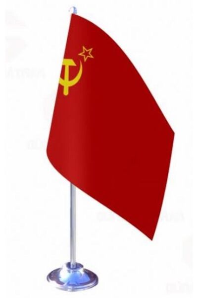 Özel Flama Bayrak Sovyetler Birliği Bayrağı Masa Bayrak Seti