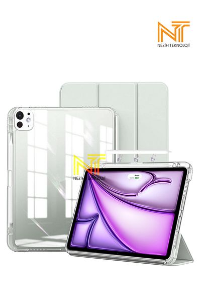 Nezih Case حافظة لجهاز iPad Pro 11 مع وسادة هوائية مقفلة مع وضع النوم ومقصورة القلم الرصاص