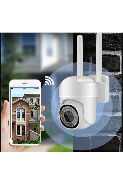 qasul Outdoor Camera Two-Way Voice Intercom Real-Time Monitoring Mobile Detection Security Camera