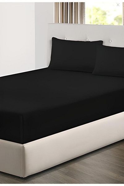 VentiSette 100% Cotton Ranforce Fabric Elastic Fitted Padded Sheet Set Fitted Sheet Set