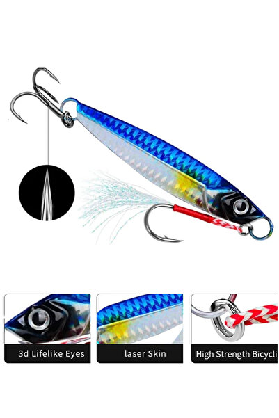 usmtekno Jig Yem  Rapala Lures Yapay Yem Suni yem 21Gr 7cm Lrf Spin Avı Yem A...