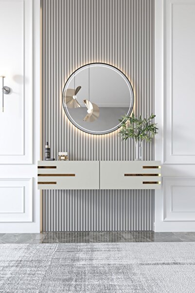 Givayo Mobilya İon Dresuar Gold 100 Cm Kumtaşı